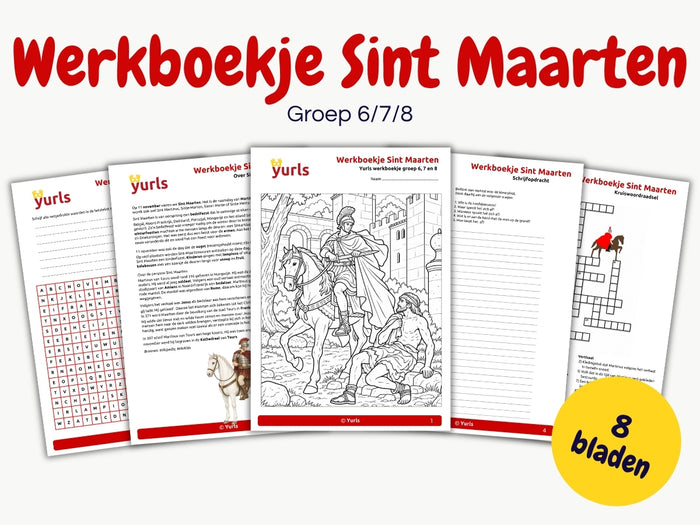 Werkboekje Sint Maarten – werkbladen groep 6/7/8
