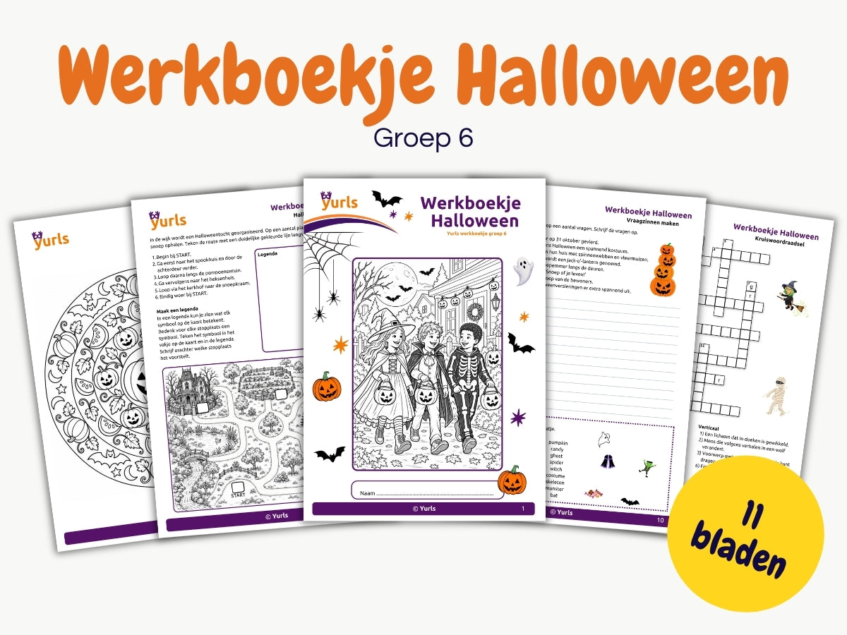 Werkboekje Halloween – werkbladen groep 6
