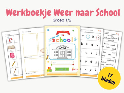 Werkboekje Weer naar School – werkbladen voor groep 1/2