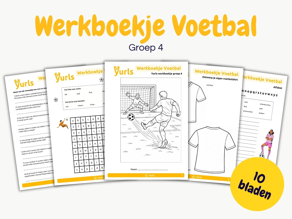 Werkboekje Voetbal – werkbladen voor groep 4