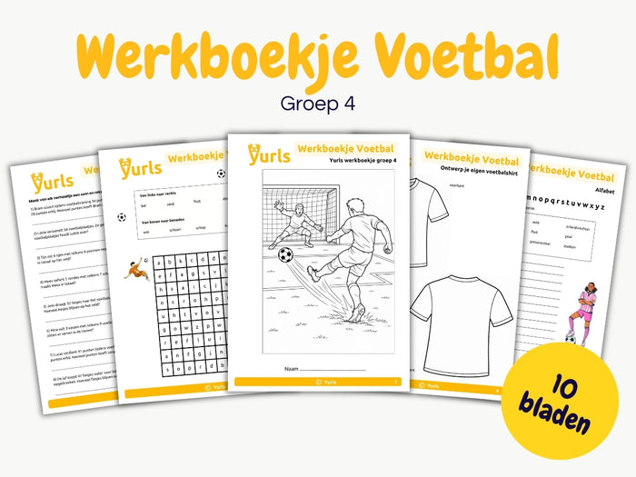 Werkboekje Voetbal – werkbladen voor groep 4