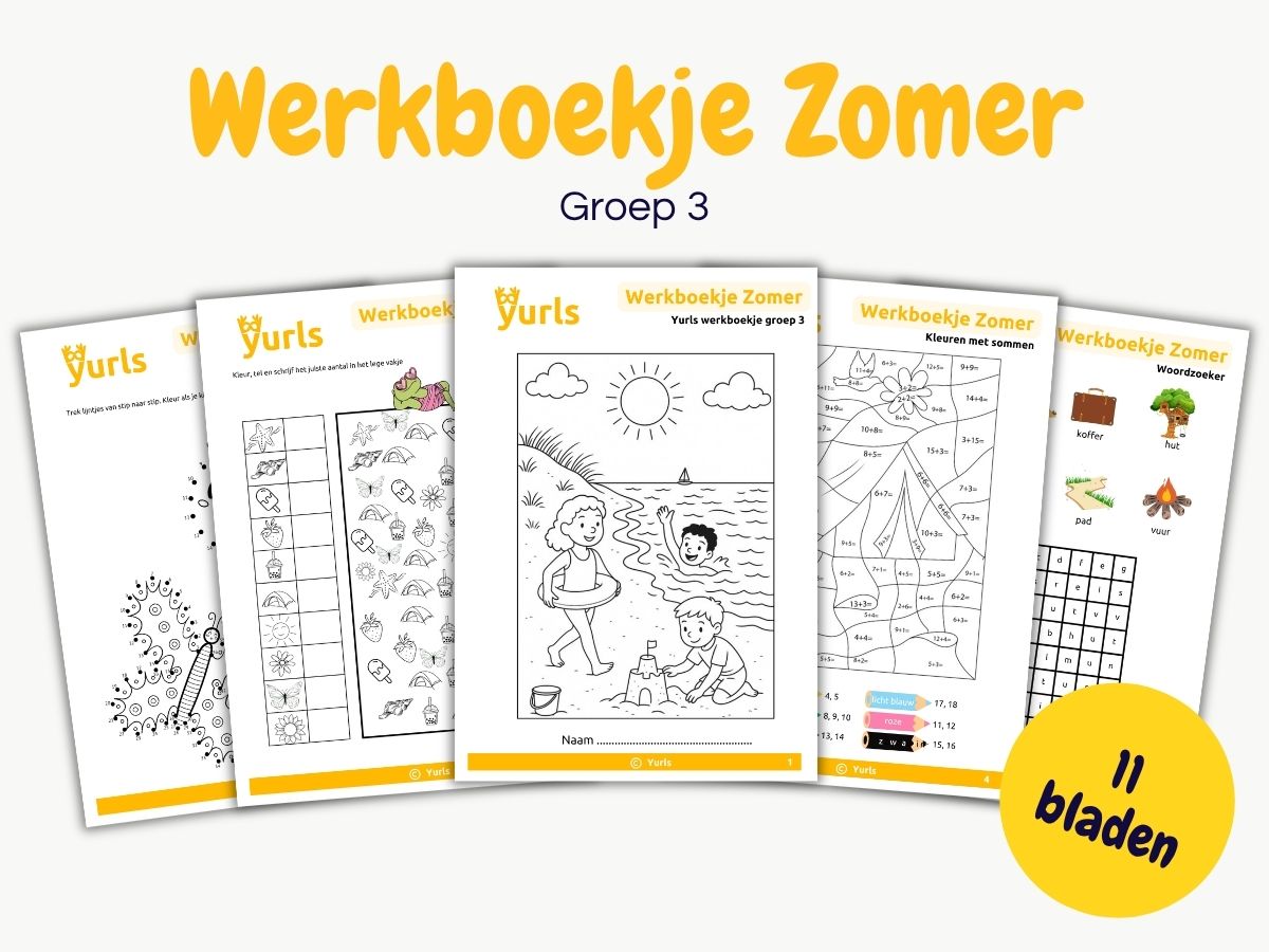 Werkboekje Zomer – werkbladen voor groep 3
