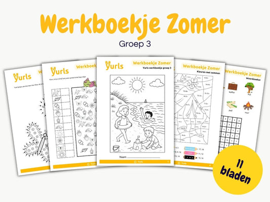 Werkboekje Zomer – werkbladen voor groep 3