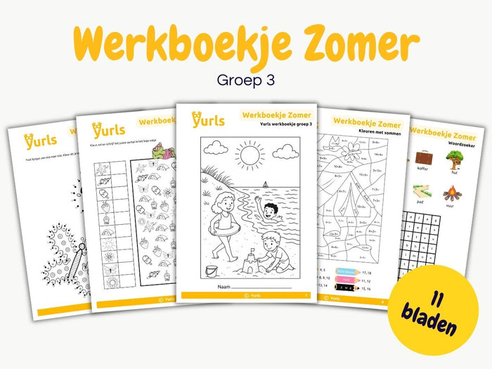 Werkboekje Zomer – werkbladen voor groep 3