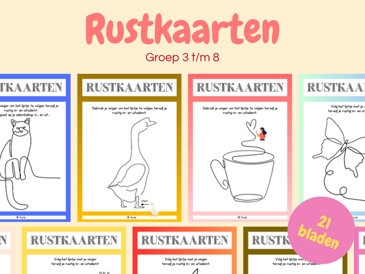 Rustkaarten – werkbladen voor groep 3 t/m 8