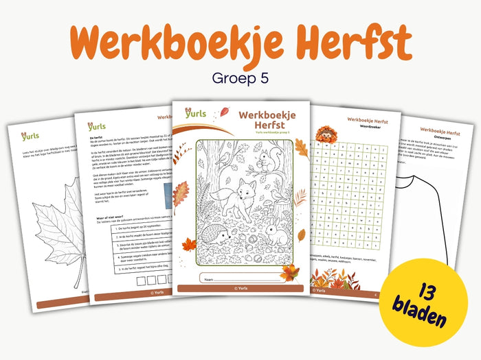 Werkboekje Herfst – werkbladen groep 5