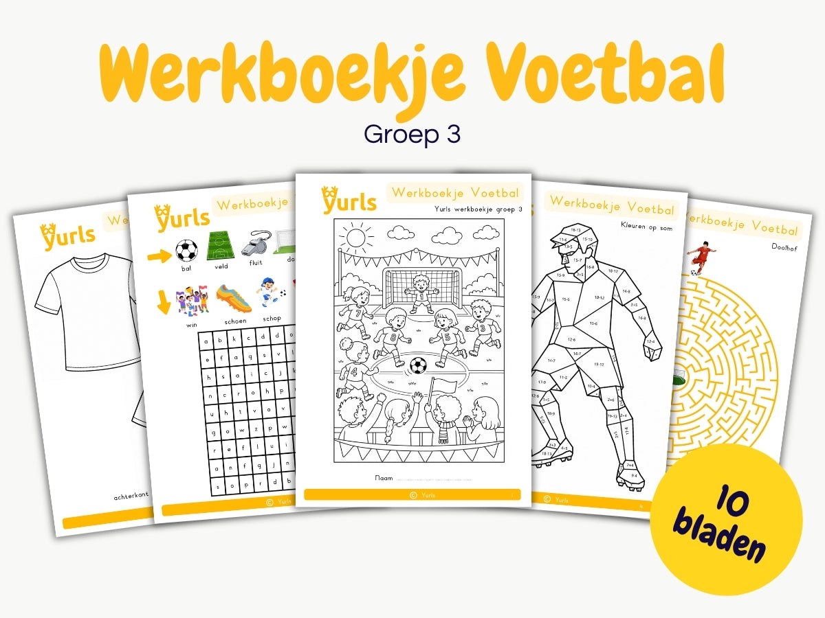 Werkboekje Voetbal – werkbladen voor groep 3