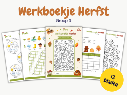 Werkboekje Herfst – werkbladen voor groep 3