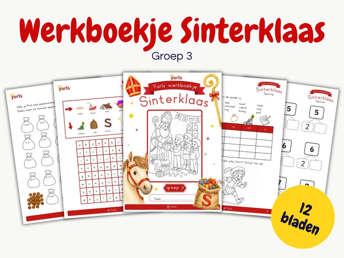 Werkboekje Sinterklaas – werkbladen groep 3