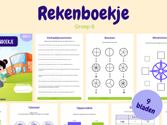 Rekenboekje – werkbladen voor groep 6