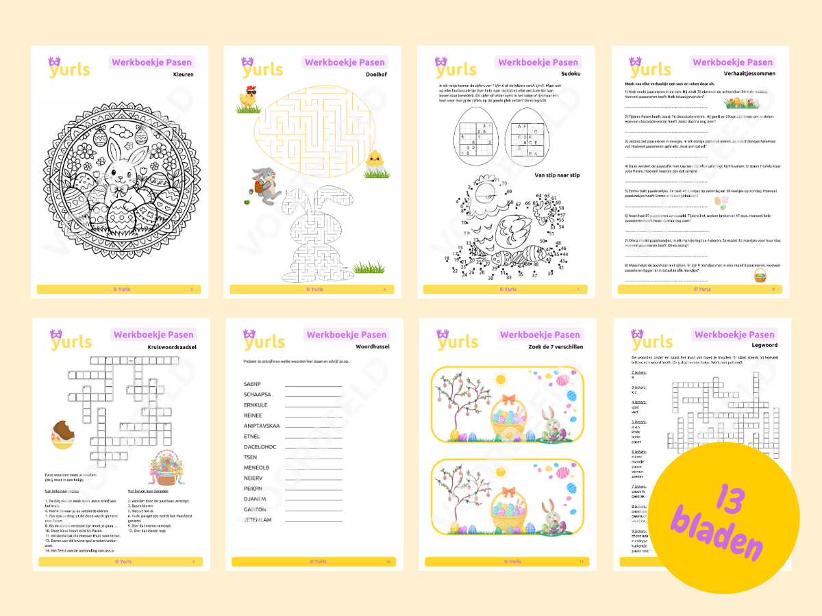 Werkboekje Pasen – werkbladen voor groep 5/6