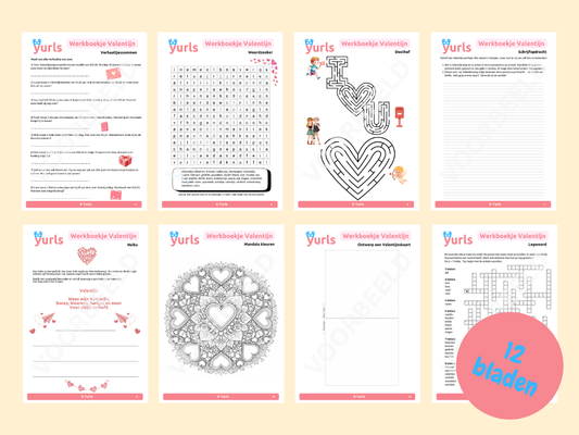 Werkboekje Valentijn – werkbladen voor groep 7/8