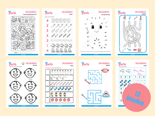 Werkboekje Tandarts – werkbladen voor groep 1/2