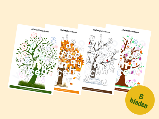 Letterboom – werkbladen voor groep 1/2/3