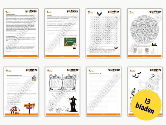 Werkboekje Halloween – werkbladen voor groep 7/8