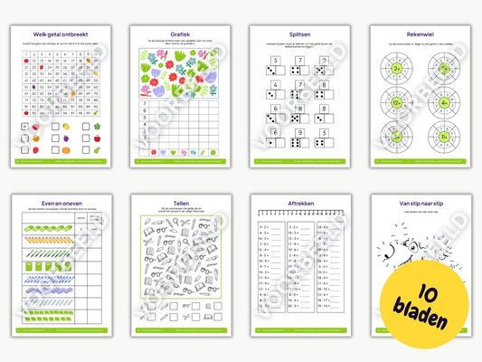 Rekenboekje – werkbladen voor groep 3