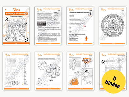Werkboekje Vrouwenvoetbal – werkbladen voor groep 6/7/8