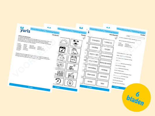 Woordenschat | Tijdsbegrippen – werkbladen voor groep 4/5