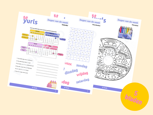 Dagen van de week | werkbladen voor groep 3/4