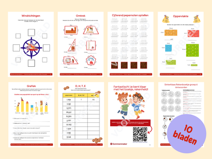Rekenboekje Sinterklaas – werkbladen voor groep 6