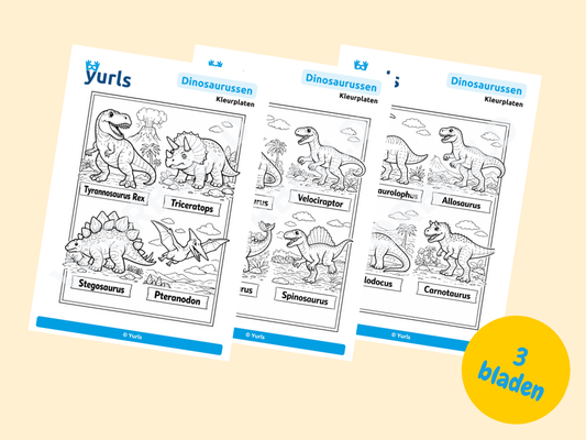 Kleurplaten Dinosaurussen – voor groep 3 t/m 8