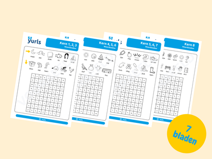 Woordzoekers Kern 1 t/m 11 – woordzoekers voor groep 3