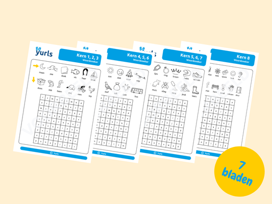 Woordzoekers Kern 1 t/m 11 – woordzoekers voor groep 3