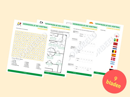 Werkboekje WK Voetbal – werkbladen voor groep 5/6