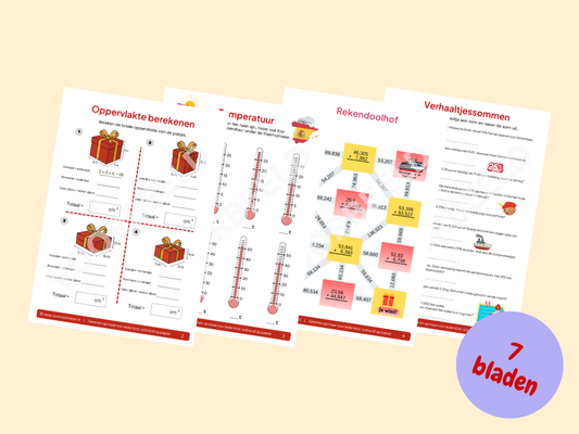 Rekenboekje Sinterklaas – werkbladen voor groep 7/8