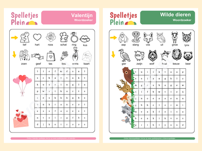 27 Woordzoekers – woordzoekers voor groep 3