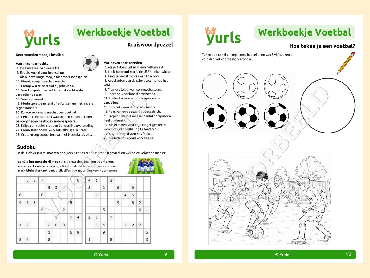Werkboekje Voetbal – werkbladen voor groep 7/8