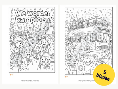 Oranje Kleurplaten – voor groep 1 t/m 8