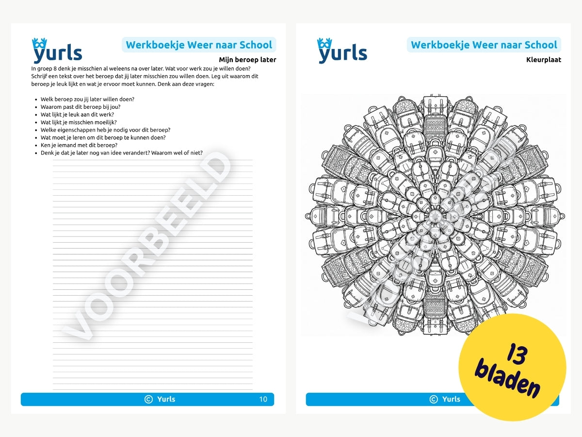 Werkboekje Weer naar School – werkbladen voor groep 8