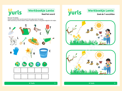 Werkboekje Lente – werkbladen voor groep 3