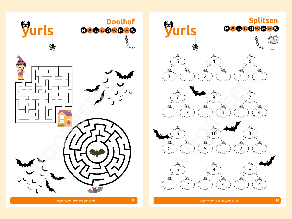 Werkboekje Halloween – werkbladen voor groep 3