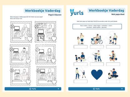 Werkboekje Vaderdag – werkbladen voor groep 3