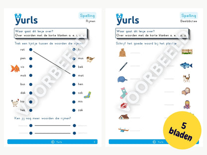 Niet-ww spellingsoefening mkm – werkbladen voor groep 3