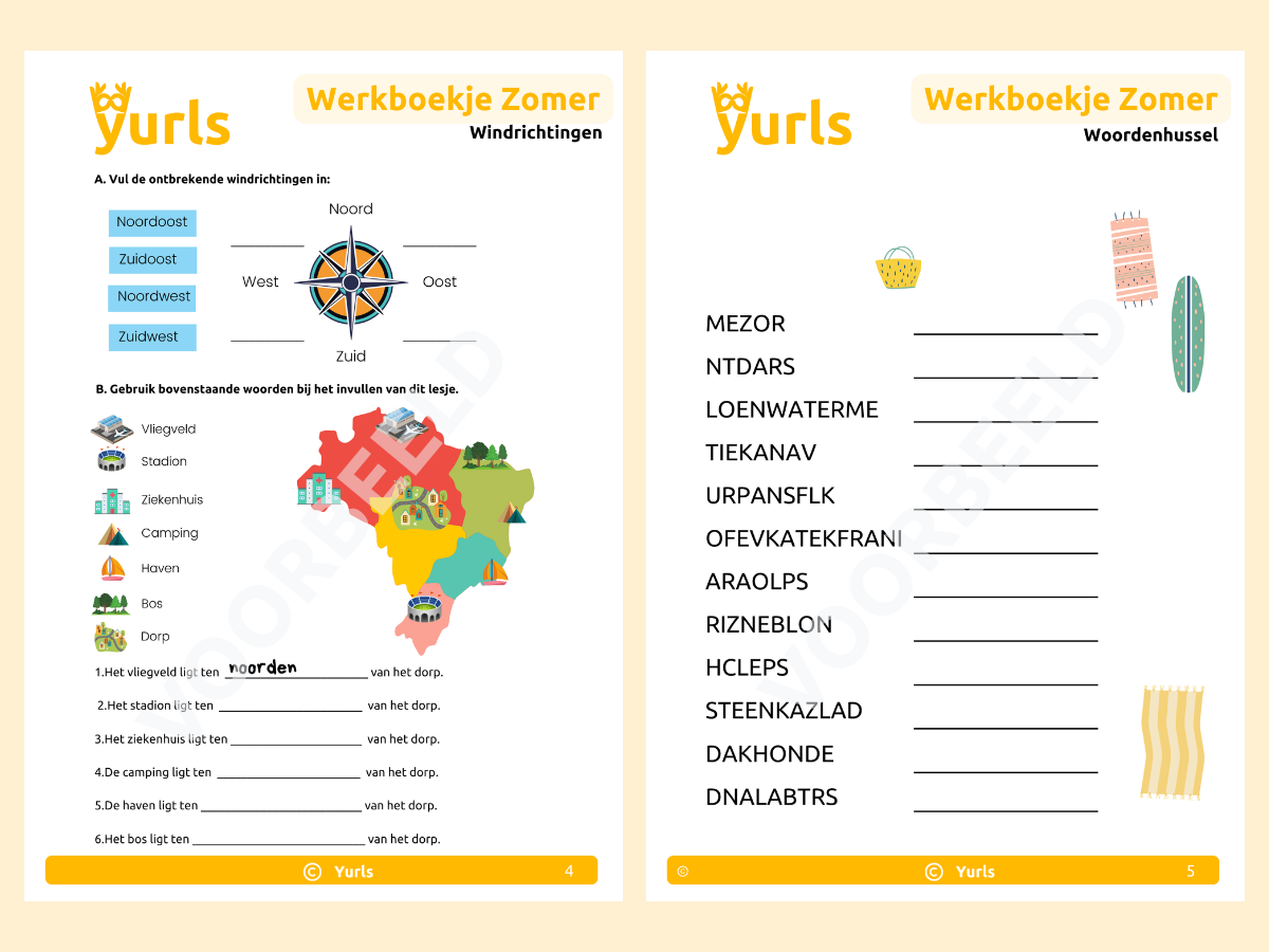 Werkboekje Zomer – werkbladen voor groep 6