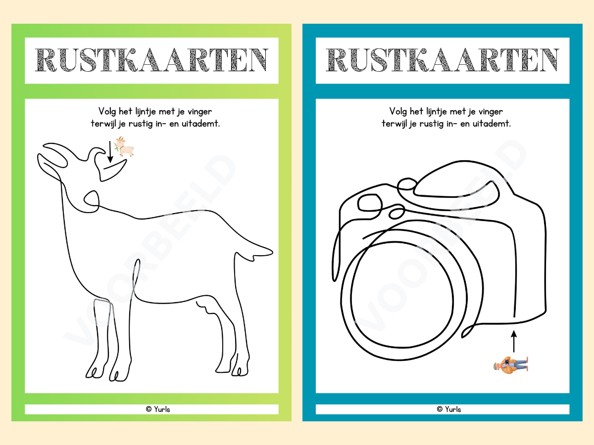 Rustkaarten – werkbladen voor groep 3 t/m 8