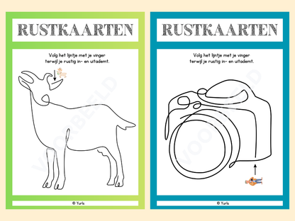 Rustkaarten – werkbladen voor groep 3 t/m 8