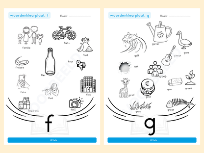 Woordenkleurplaten totaal – woordenkleurplaten voor groep 3