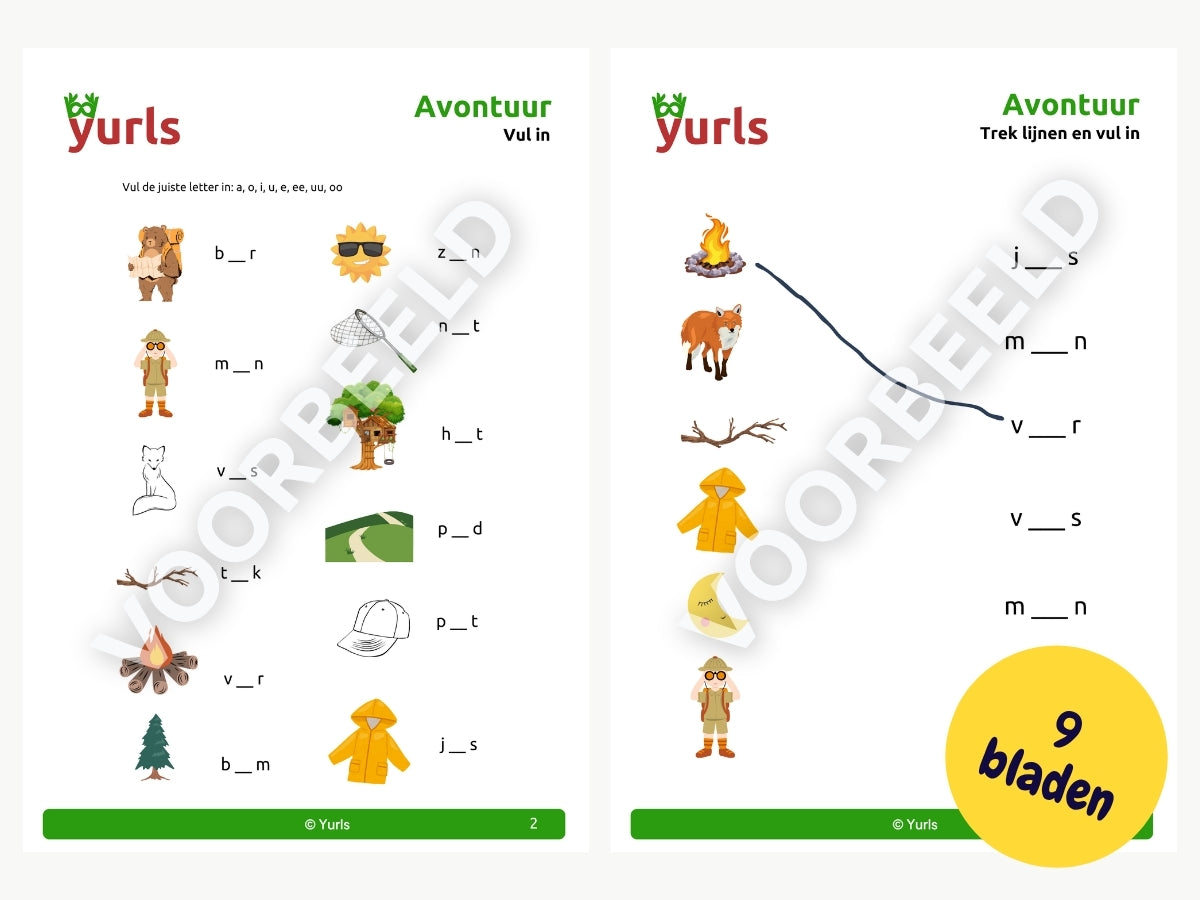 Werkboekje Avontuur – werkbladen voor groep 3