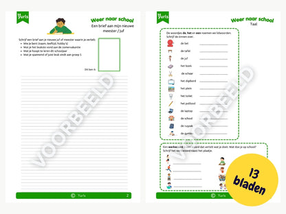 Werkboekje Weer naar School – werkbladen voor groep 5