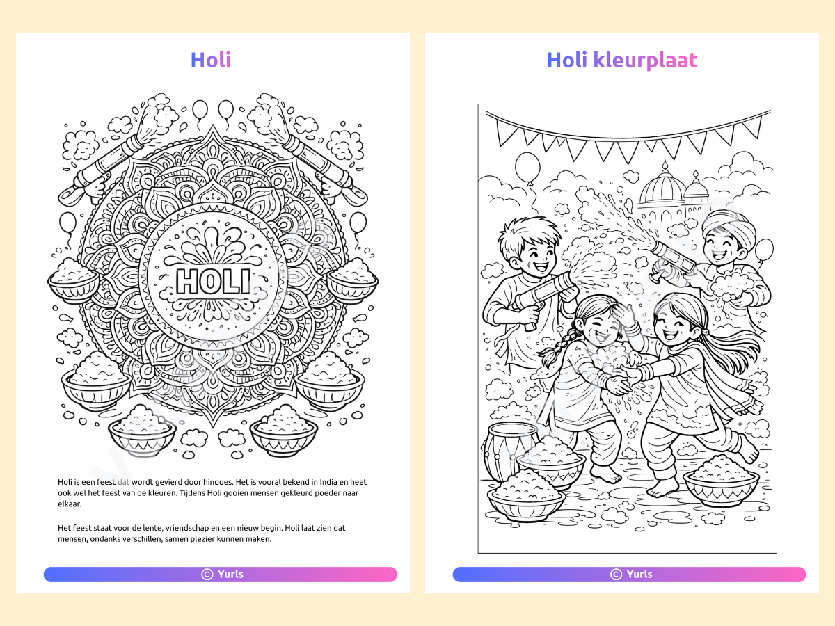 Kleurplaten Holi – kleurplaten