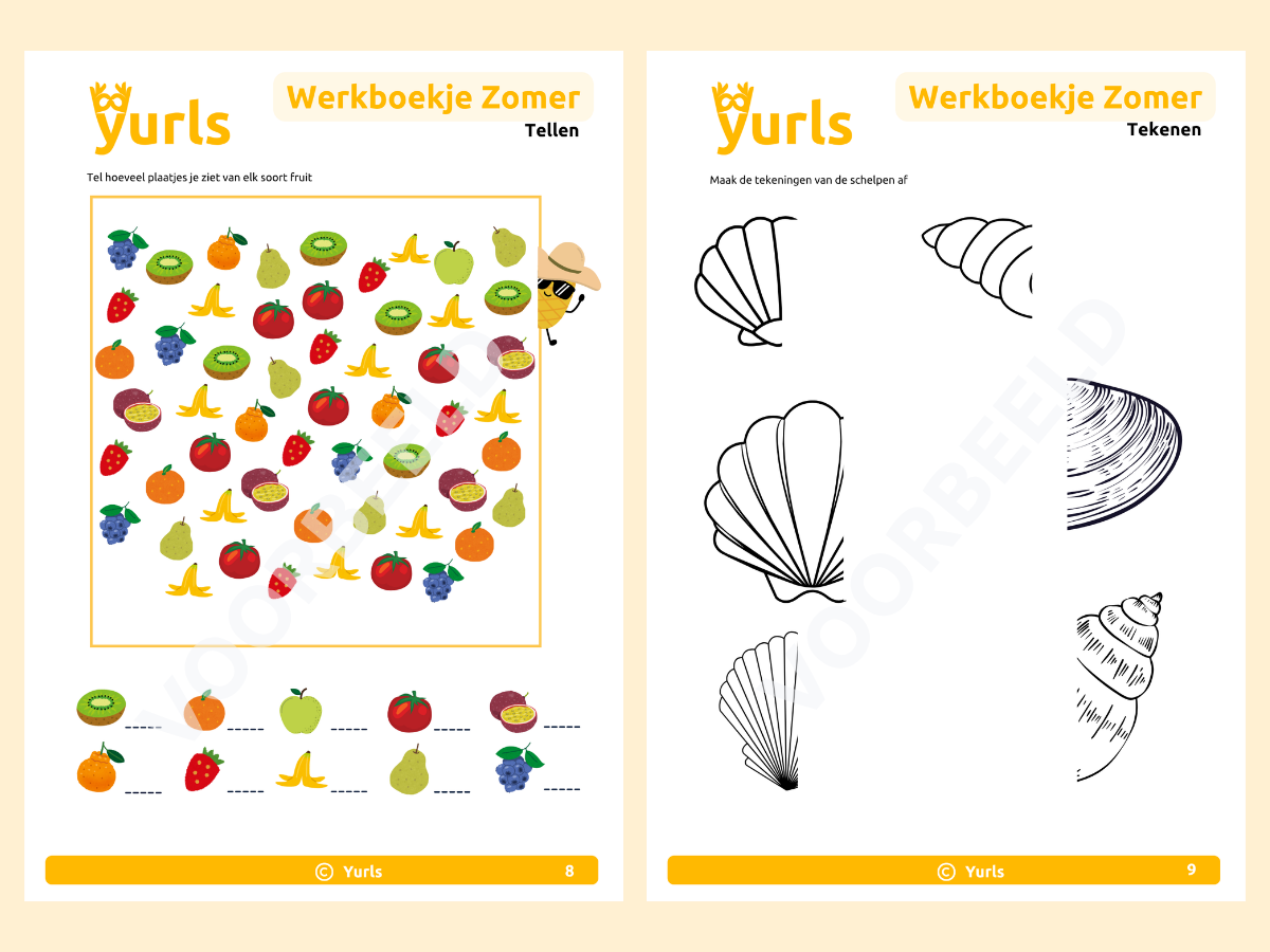 Werkboekje Zomer – werkbladen voor groep 3