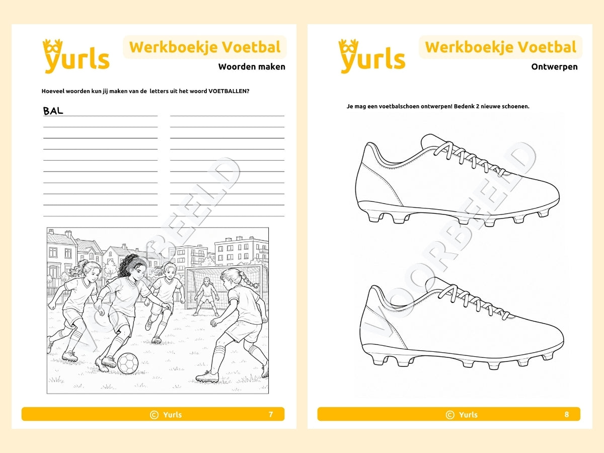 Werkboekje Voetbal – werkbladen voor groep 4