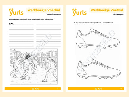 Werkboekje Voetbal – werkbladen voor groep 4