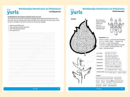 Werkboekje Hemelvaart en Pinksteren – werkbladen voor groep 6/7/8