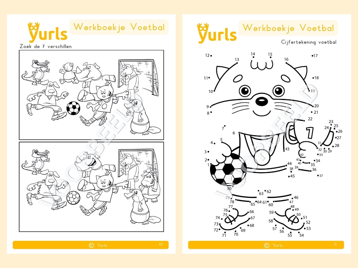 Werkboekje Voetbal – werkbladen voor groep 1/2