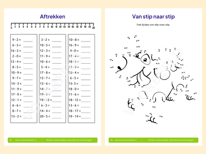Rekenboekje – werkbladen voor groep 3
